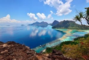 on top of Bohey Dulang Island near Sipadan Island. Sabah Borneo