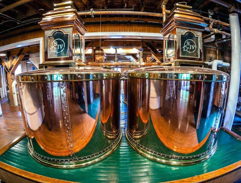 Original copper stills at Makers Mark part of the Kentucky Bourbon Trail