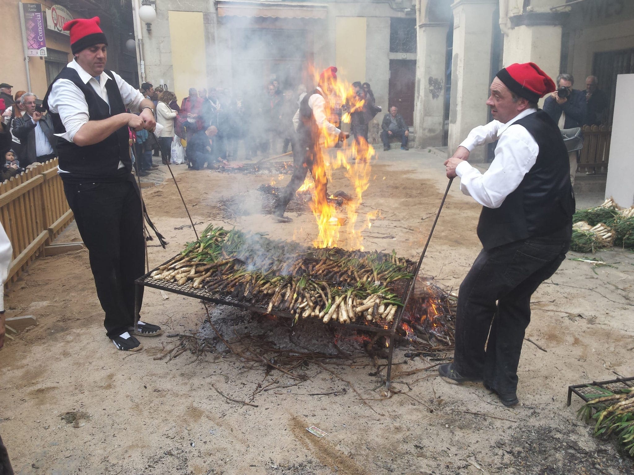 calçot grilling demonstrations