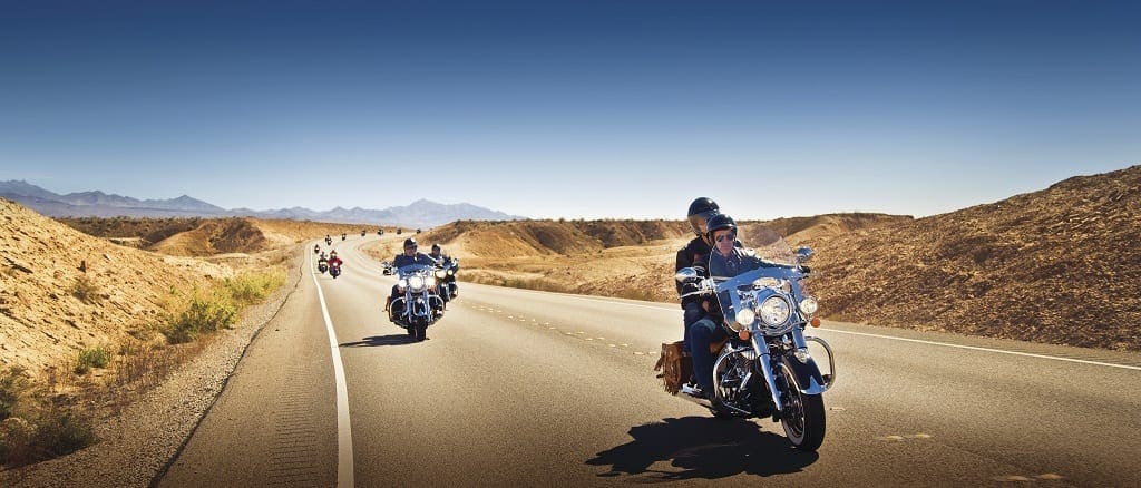 Route 66 on Harley Davidson