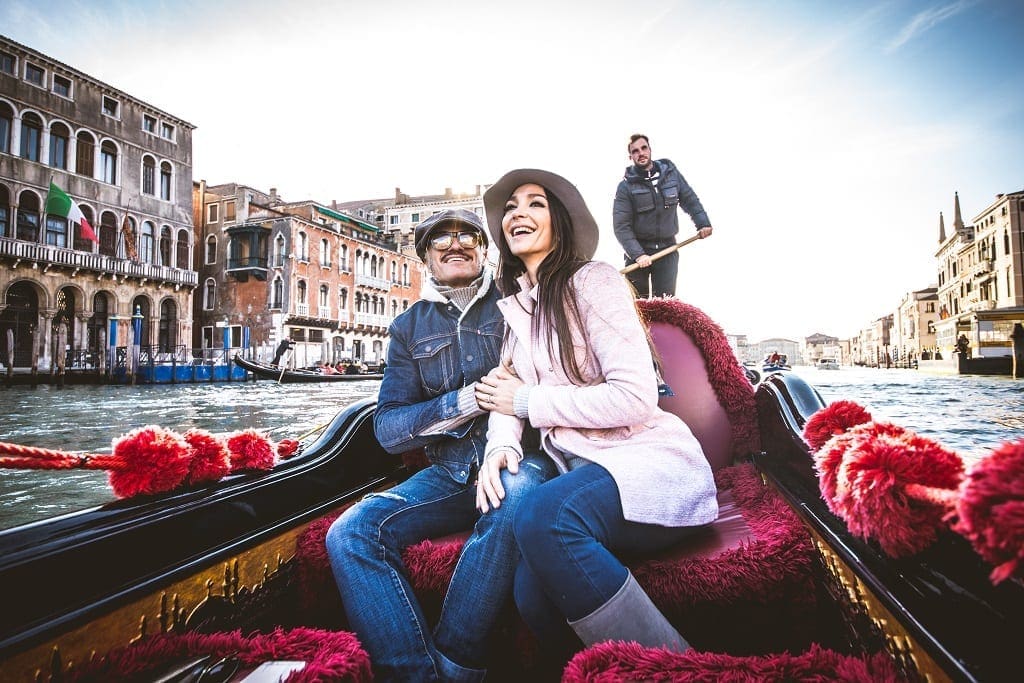 a trip on a Venetian gondola