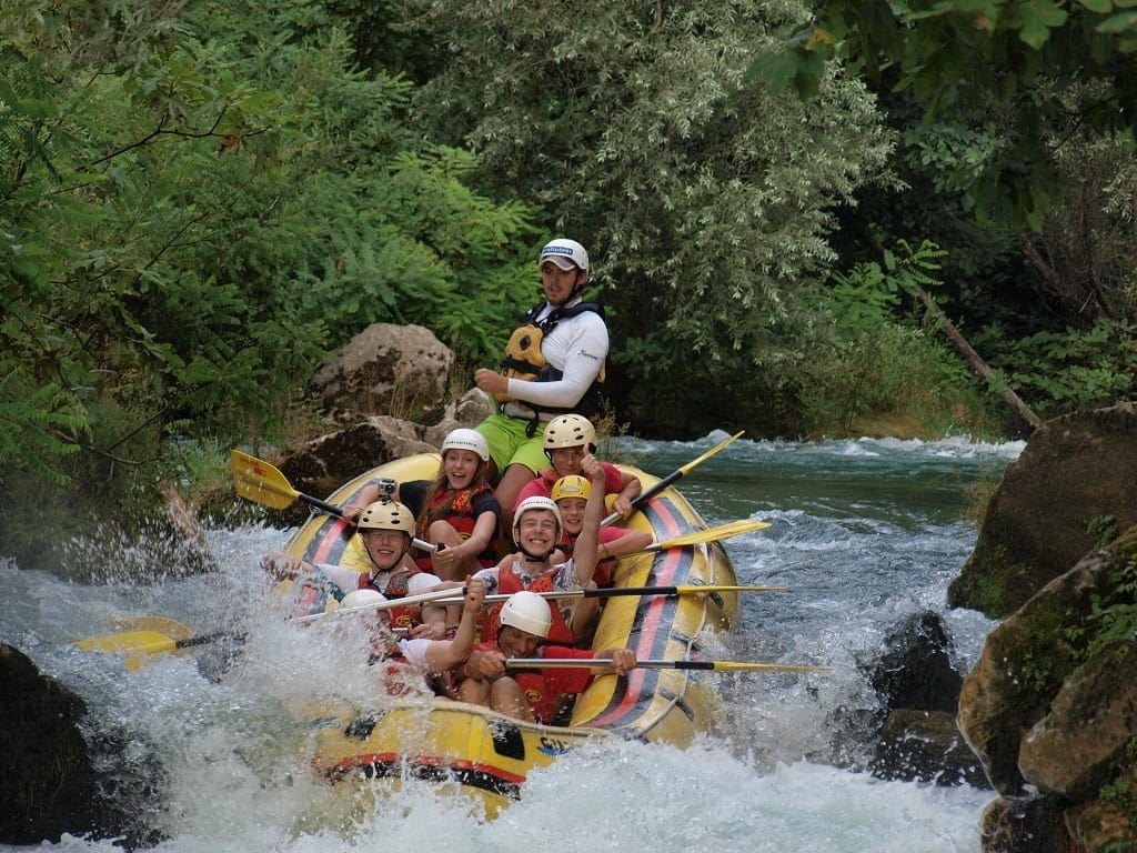 White-water rafting in Croatia