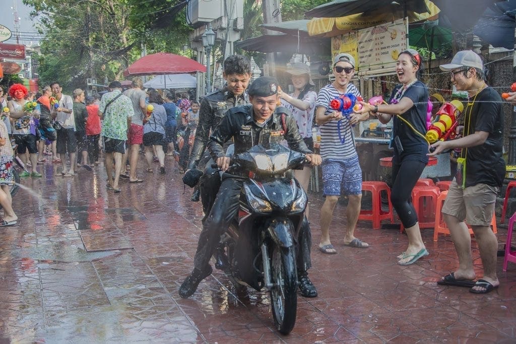 Songkran water festival Thailand