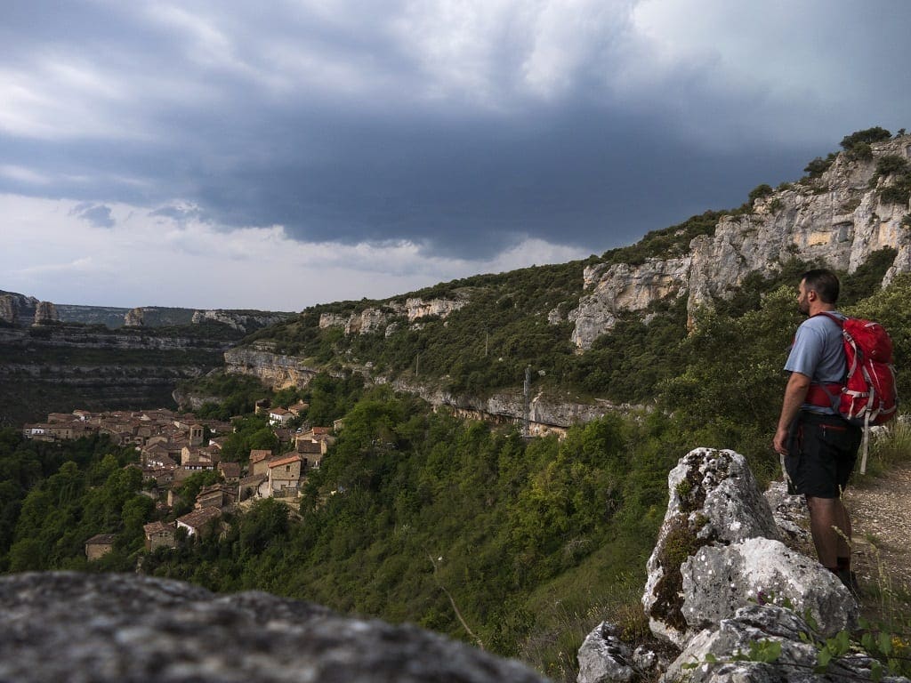 Looking out over the village of Orbaneja