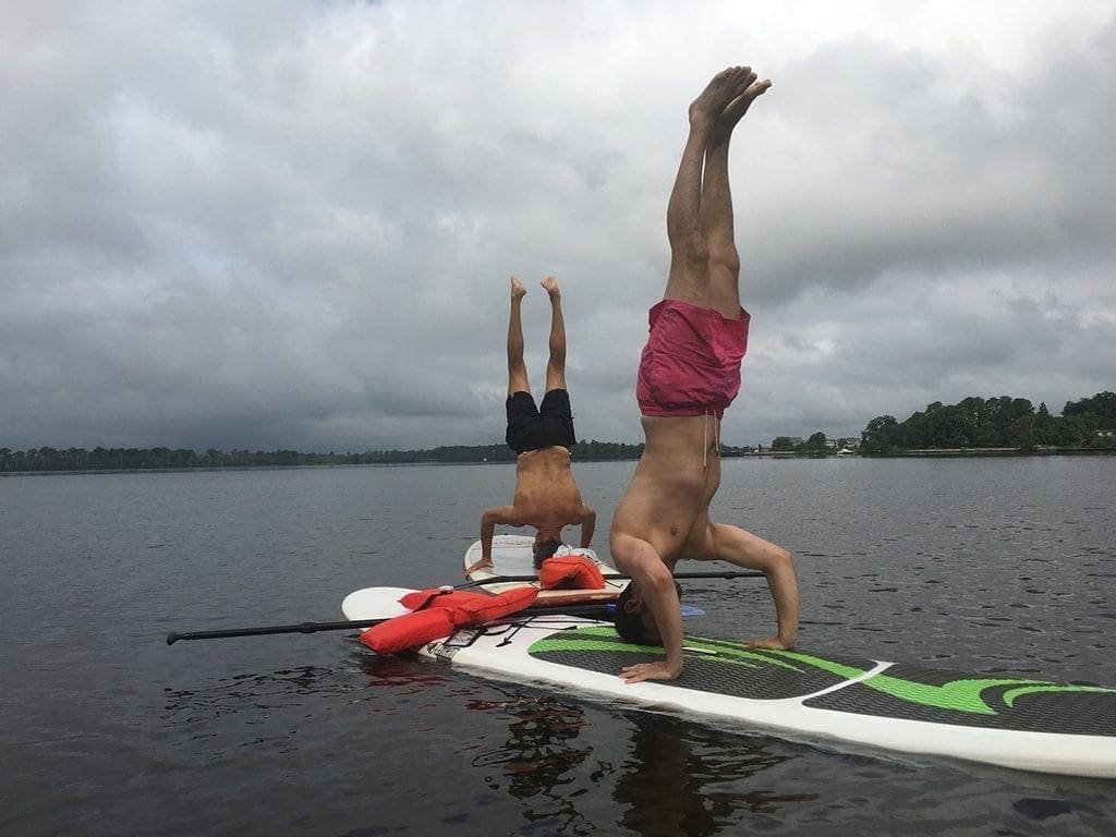 Perhaps not for your first lesson - but you can even yoga while paddle boarding