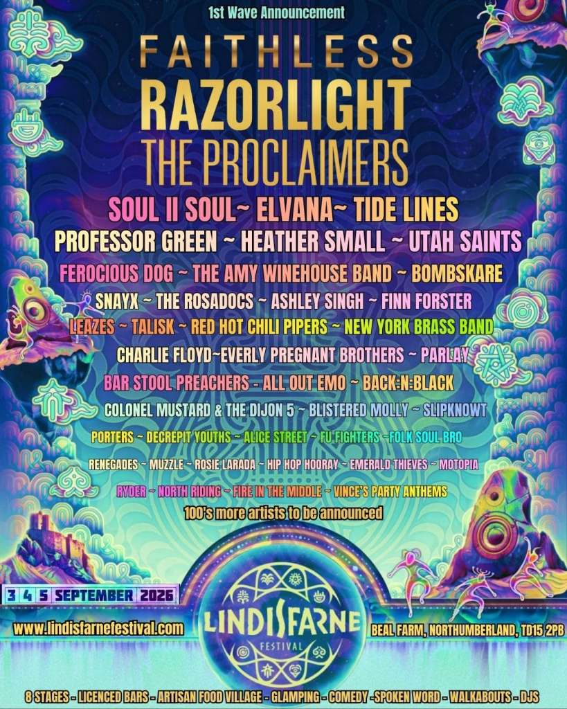 Lindisfarne Festival 2026