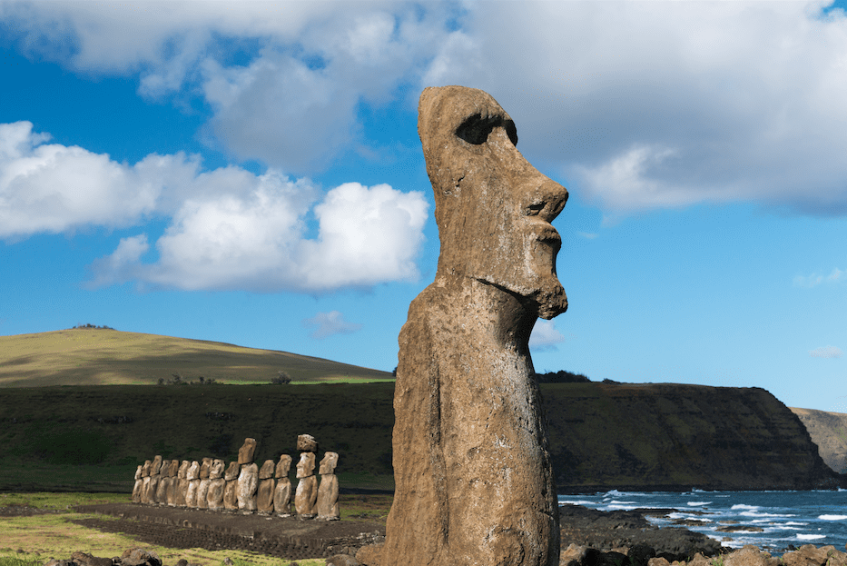 Easter Island statues moai