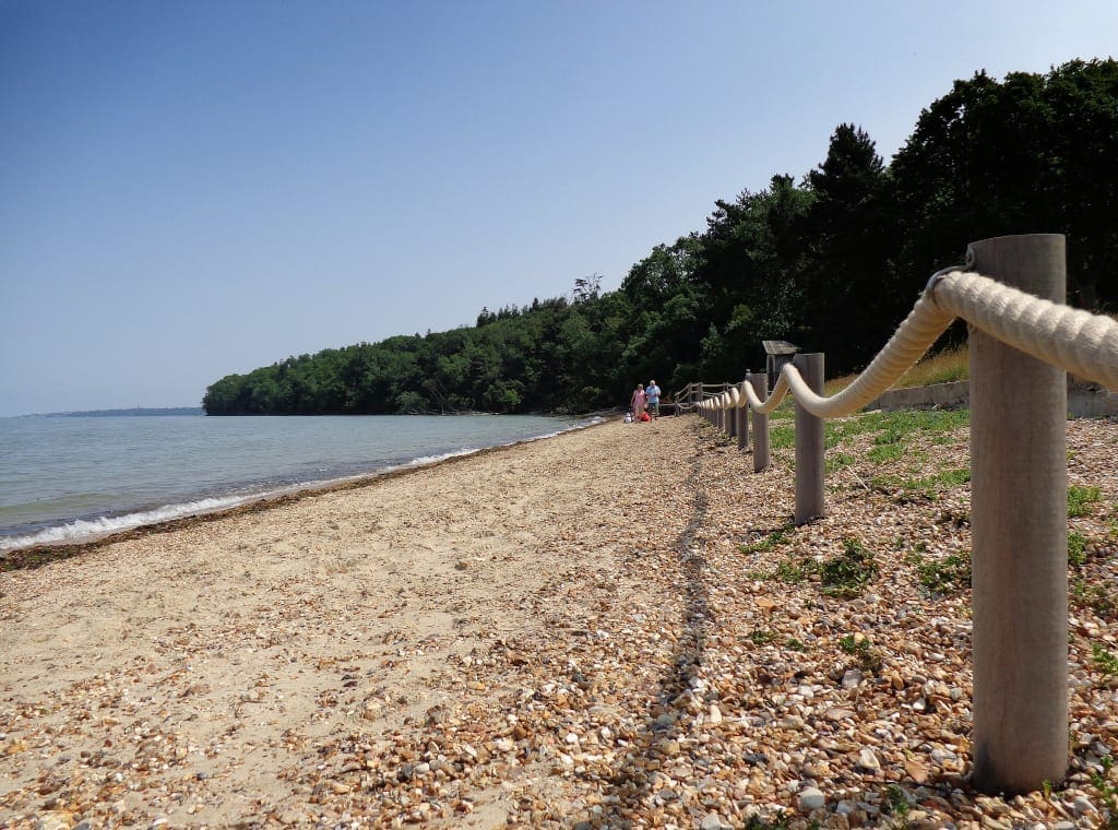 The beach at Osborne House where Victoria's children played on their Isle of Wight