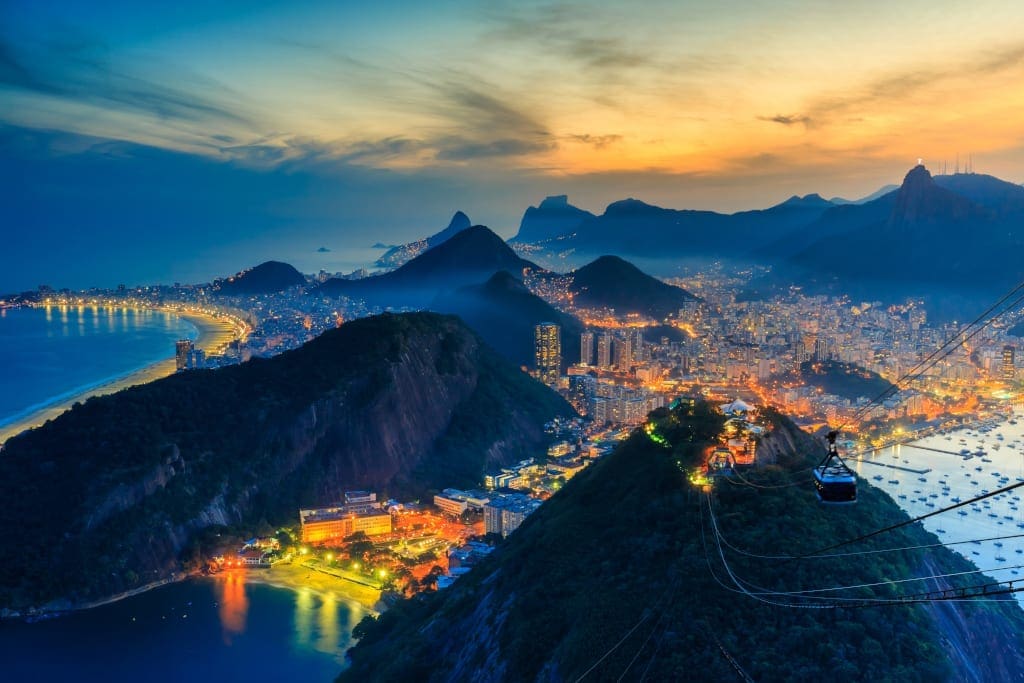 View of Rio at night