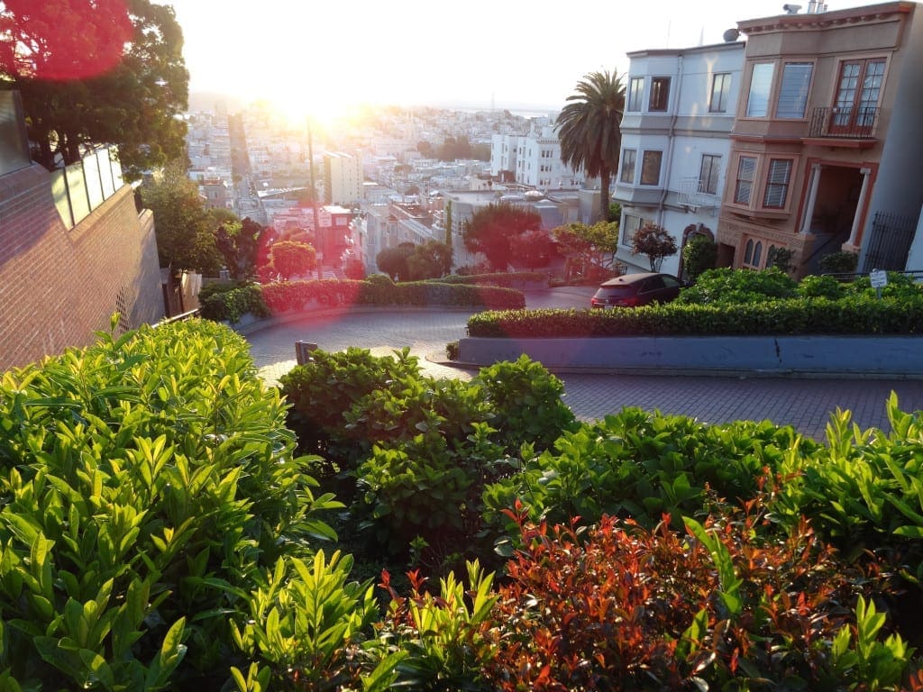 Lombard Street on the streets of San Francisco