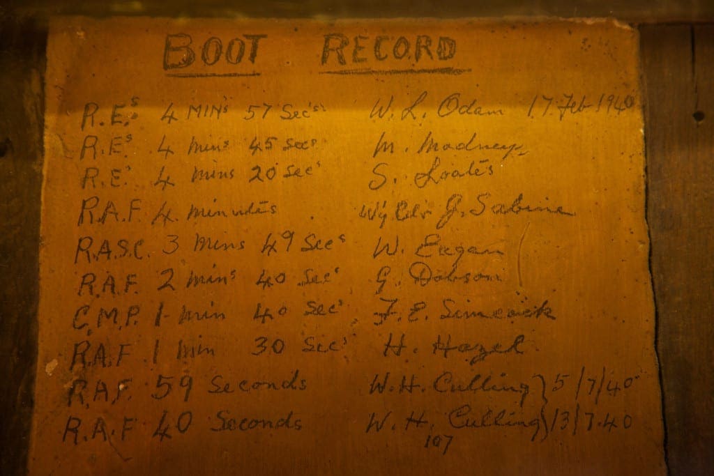 BOOT RECORD AT THE SWAN at lavenham