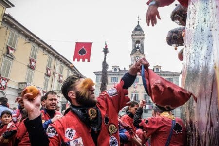 Italy Festivals Battle of the Oranges carnivals 2019