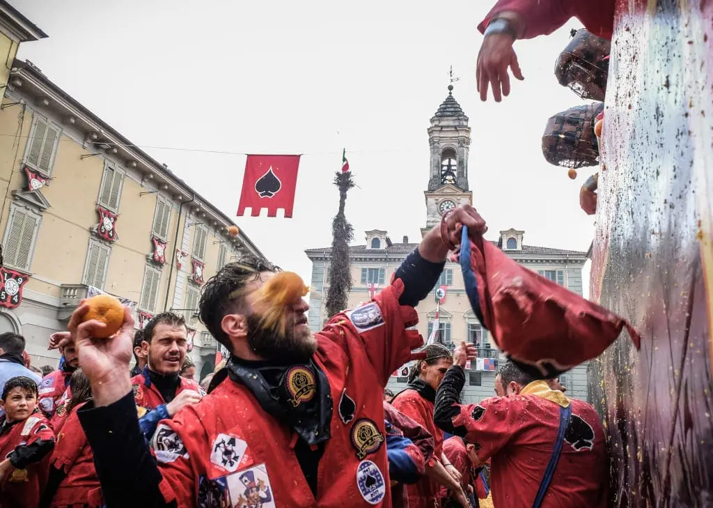 Italy Festivals Battle of the Oranges carnivals 2019