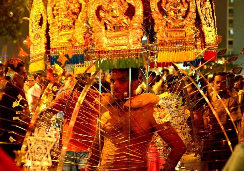 Kavadi carried to the temple