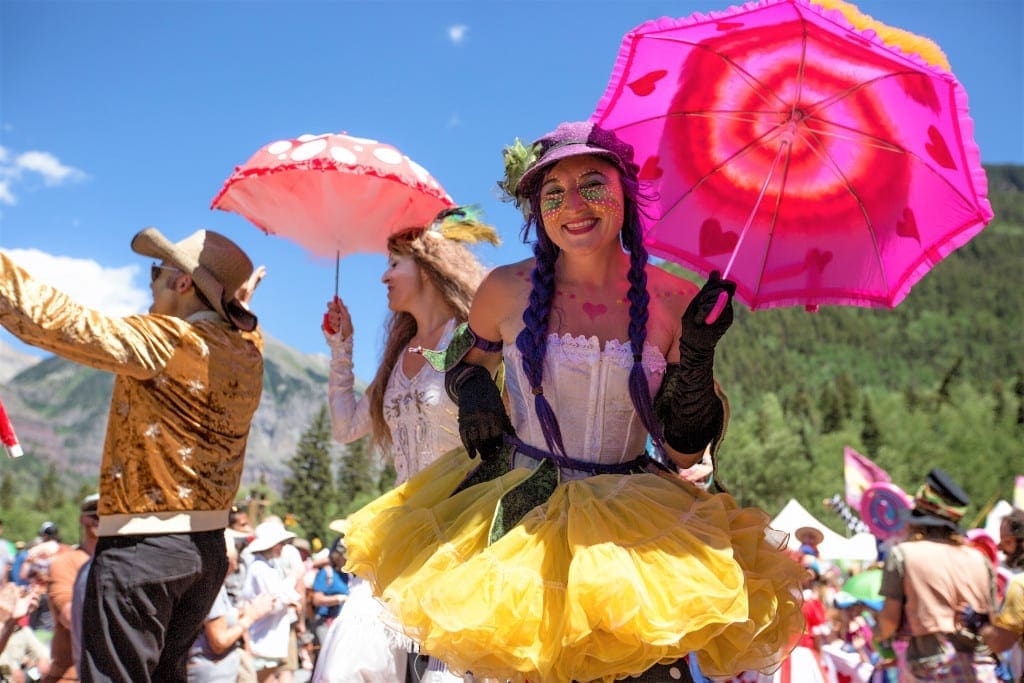 Woman at Bluegrass Festival