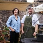 Genevieve Taylor and Ben Pryor Cooking over Fire