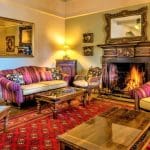 The living room at Orestone Manor