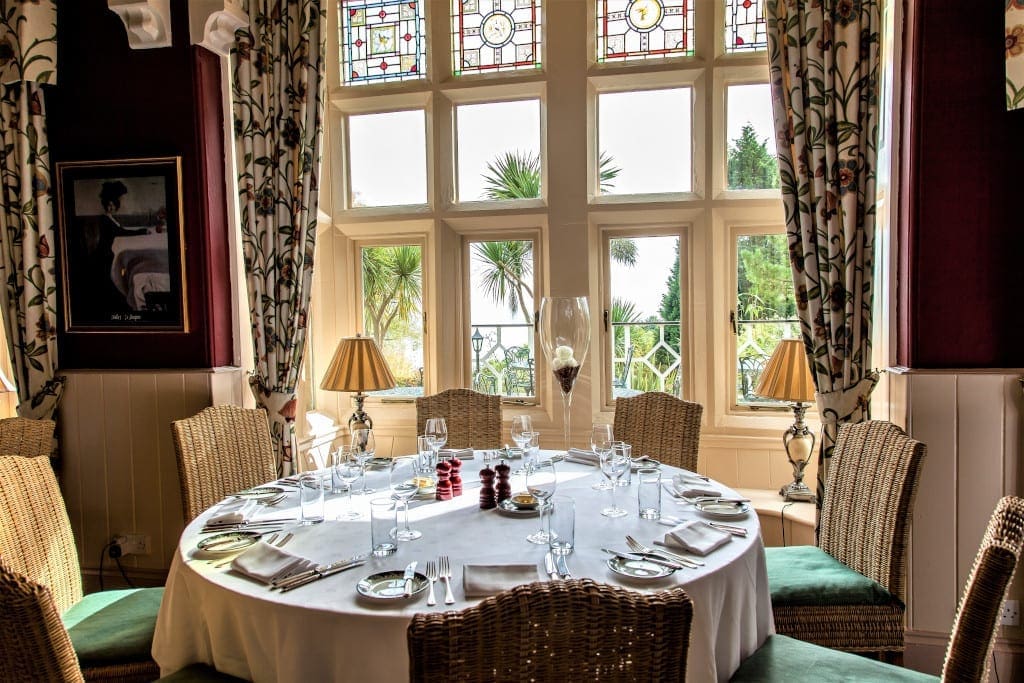 The multi-award winning restaurant at Orestone Manor