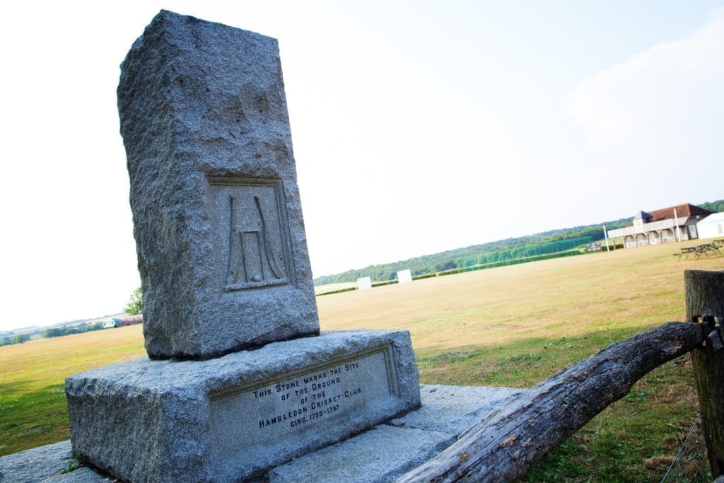 A monument stands to the role Hambledon played in the evolution of the modern game