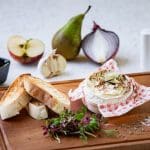 Baked Camembert with pear and ginger chutney c. Adrienne Photography