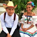 A couple of young dancers at La Ceiba