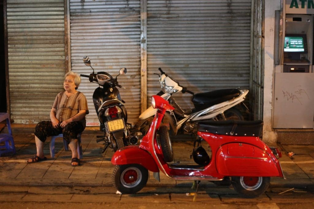 Hanoi streets by night