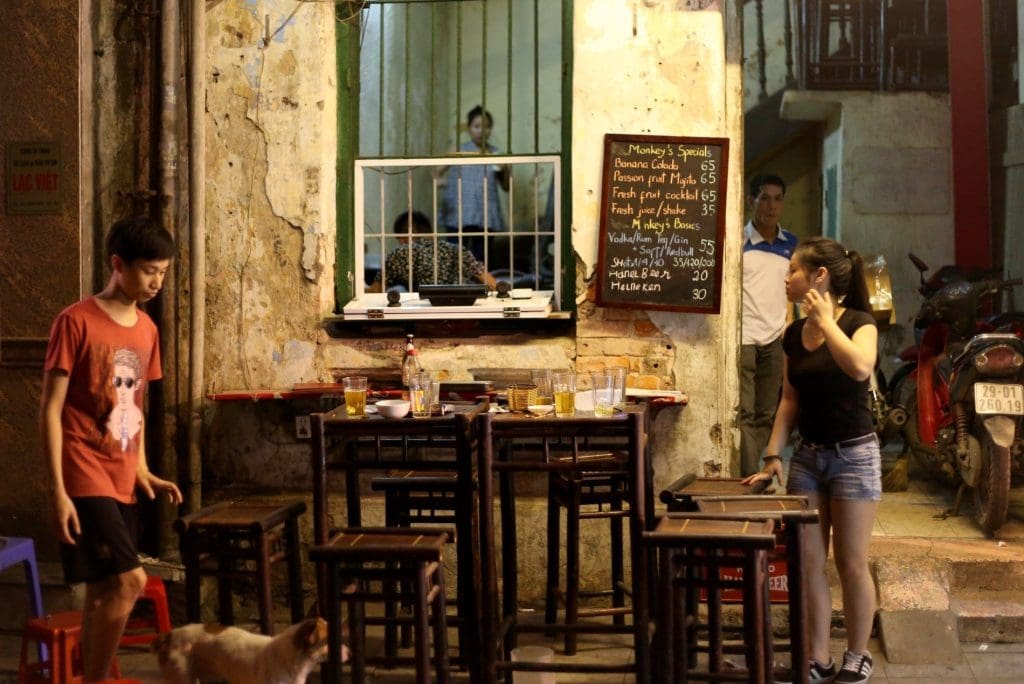 Hanoi streets by night