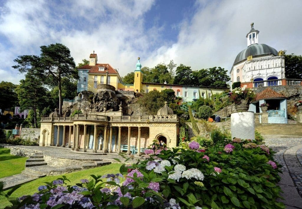 Portmeirion in North Wales where was born
