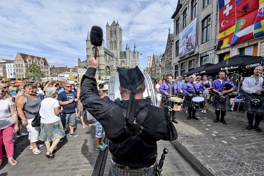 Music parade Ghent Belgium