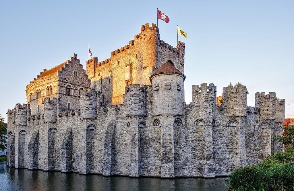 Gravensteen fortress in Ghent, Belgium