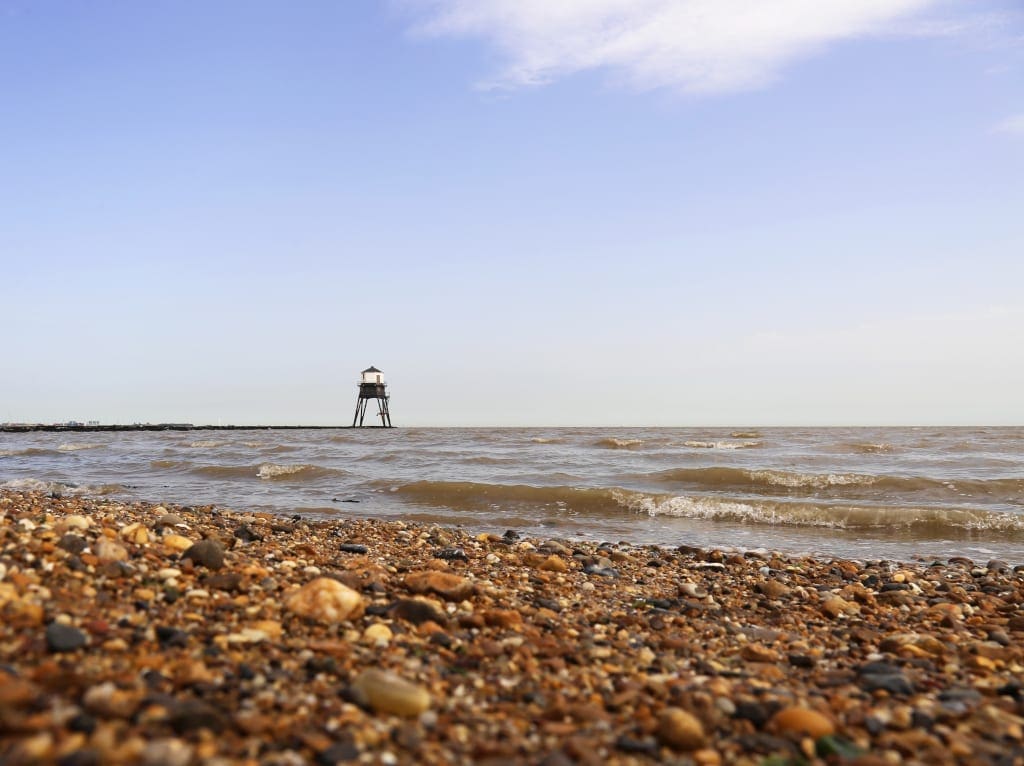 View of Lighthouse from Harwich beach