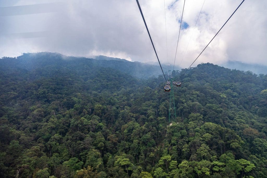 Cable car into the clouds