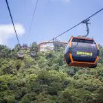 things to do in da nang Cable car to the Golden Bridge