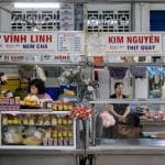 Meat stalls inside Han Market