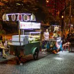 Street food stalls