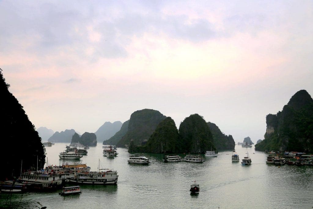 Junk boat cruise on Halong Bay, Vietnam