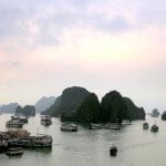 Junk boat cruise on Halong Bay, Vietnam