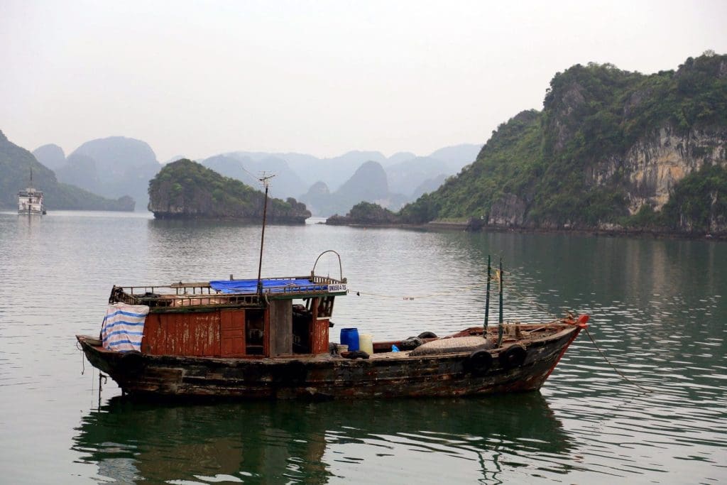 Junk boat cruise on Halong Bay, Vietnam