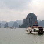 Junk boat cruise on Halong Bay, Vietnam