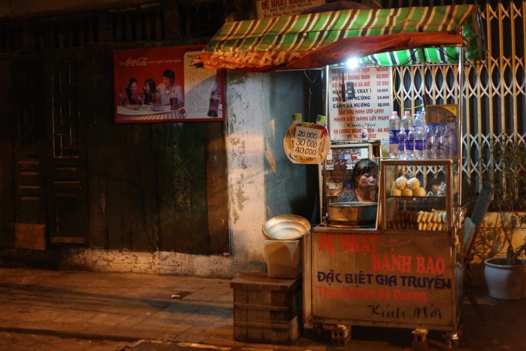 Hanoi streets by night