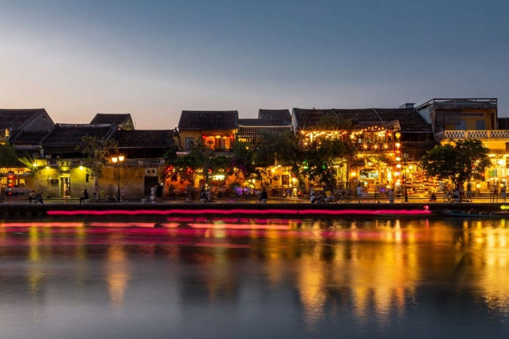 Hoi An ancient town from the river