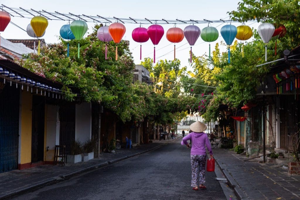 Peaceful early morning in Hoi An ancient town