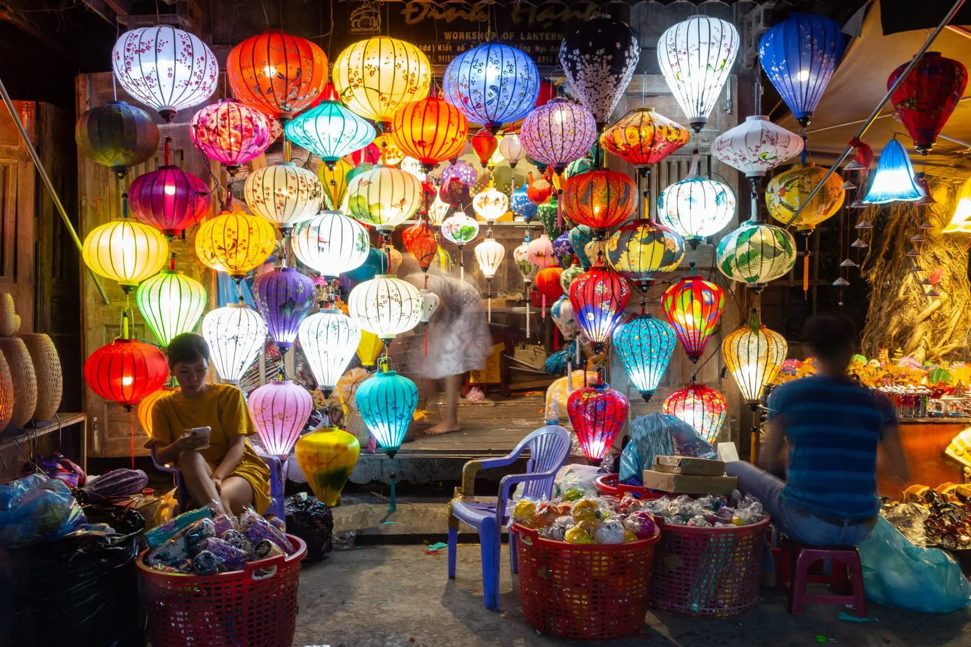 Lanterns for sale in Hoi An night market