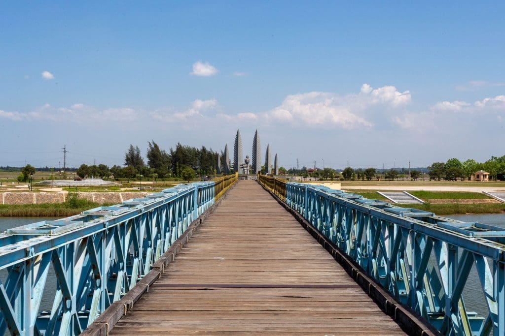 Walking over the old North-South Vietnam border, looking south.