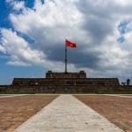 The flag tower outside Hue Imperial Citadel
