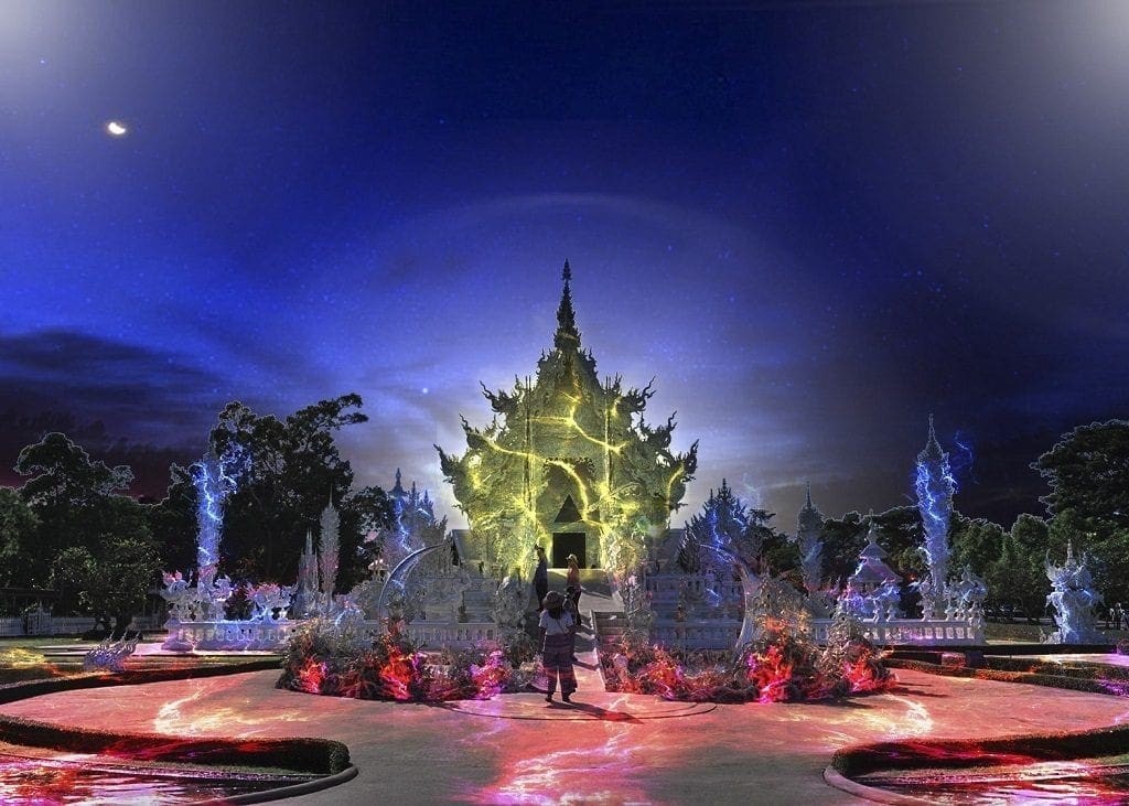 White Temple Light Fest Thailand