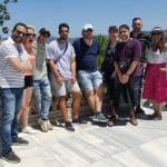 Posing by Topkapi Palace walls