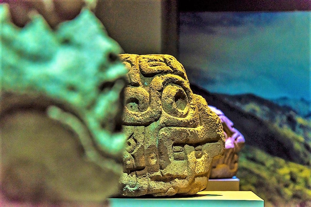 Artefacts in the National Museum Chavin, Peru