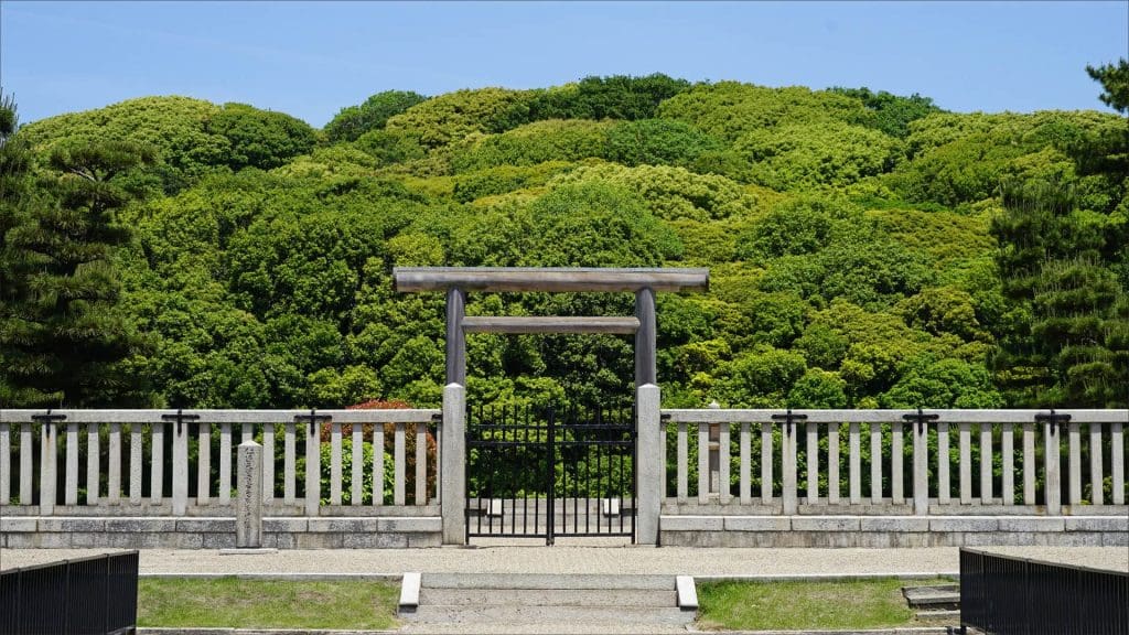 Emperor Nintoku's Mounded Tomb, Osaka, Japan