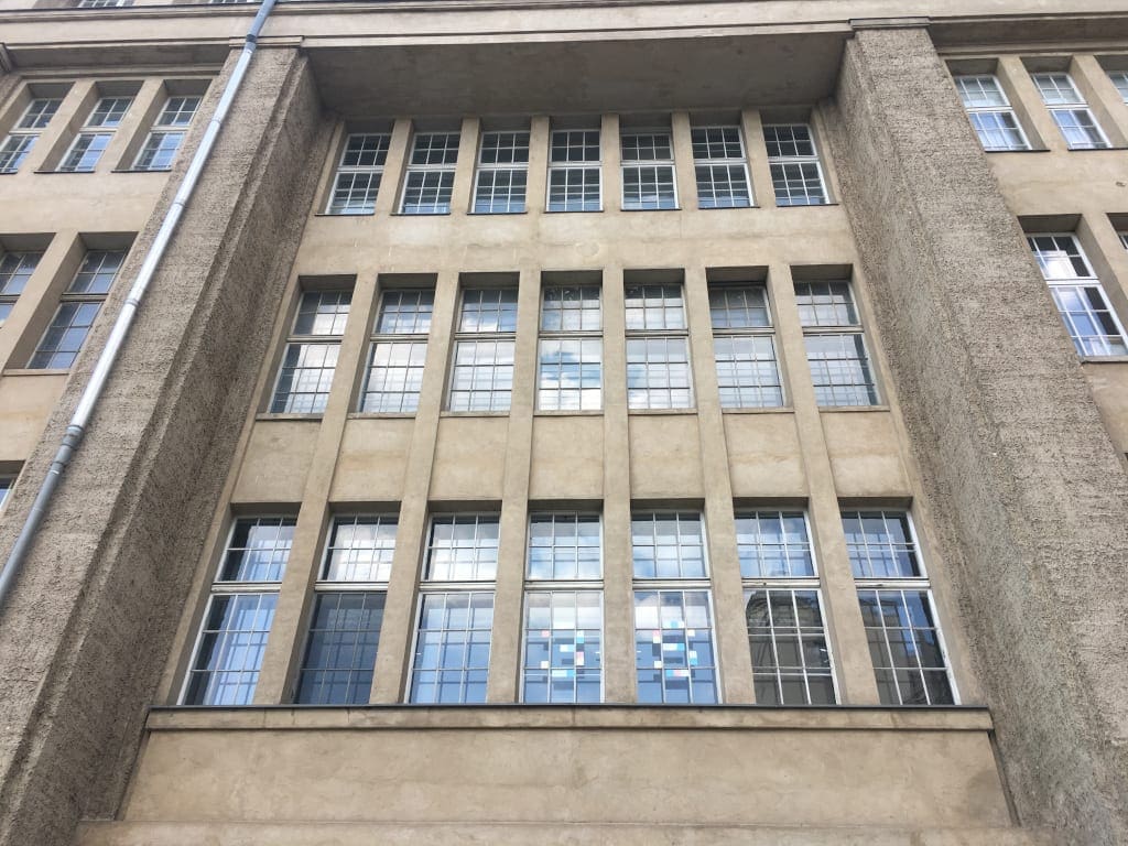 Facade of the Peter Behrens Building Berlin Bauhaus